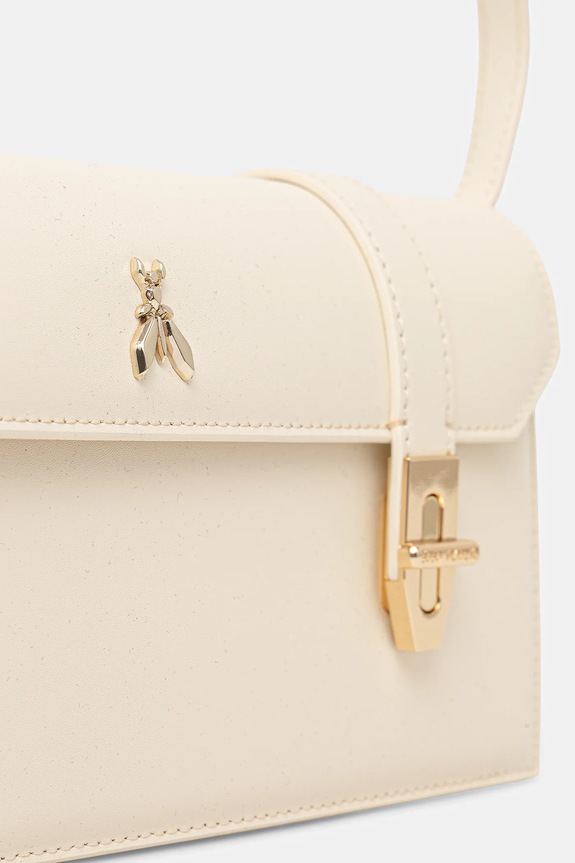 Patrizia Pepe torebka skórzana beżowy 8B0327.L061