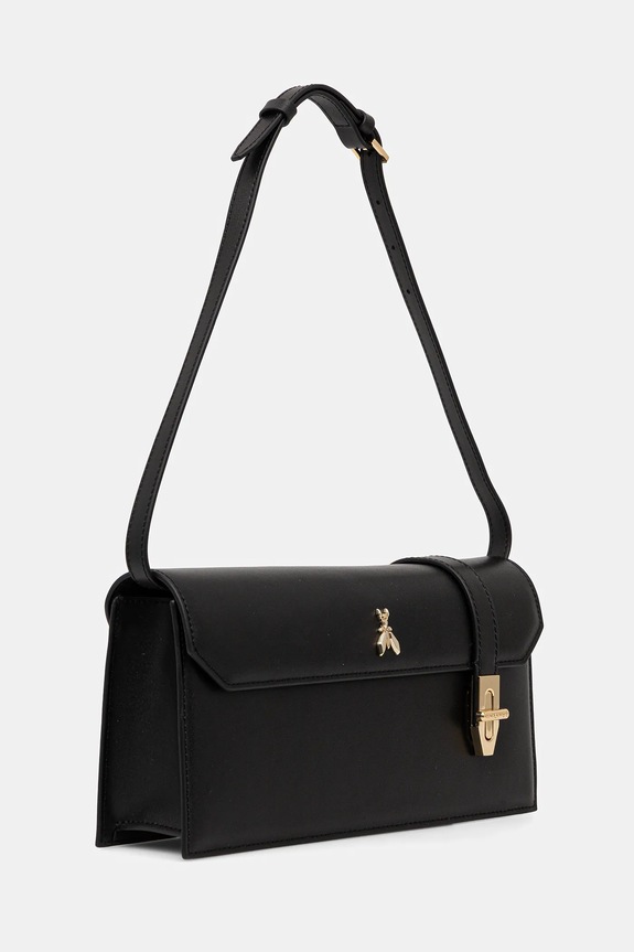 Patrizia Pepe poșetă de piele 8B0327.L061 negru SS26