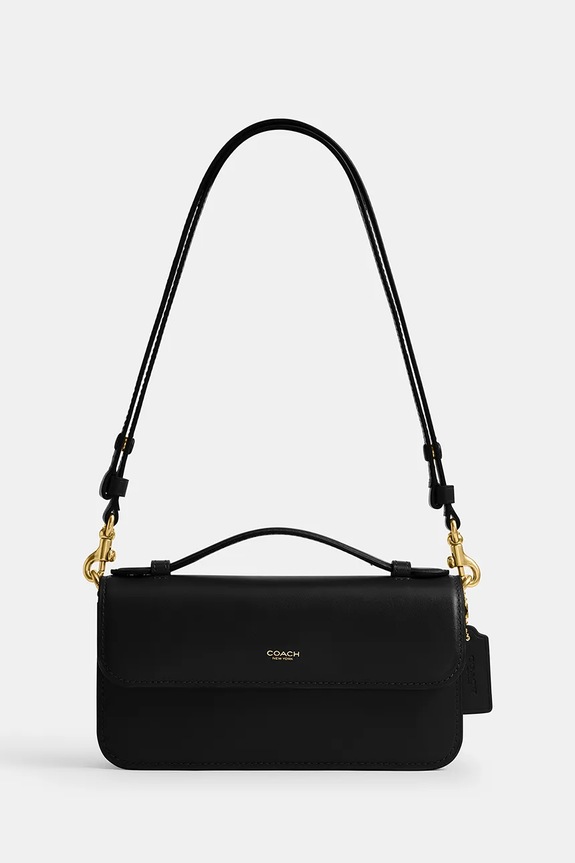 Coach geantă crossbody de damă de piele Elora Top Handle uni negru CCY30