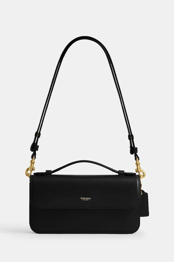 Coach geantă crossbody de damă de piele Elora Top Handle uni negru CCY30