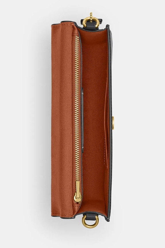 Coach geantă crossbody de damă de piele Elora Top Handle CCY30 negru