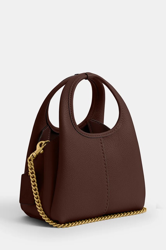 Accesorii Coach geantă de piele lână 19 CCY32 maro