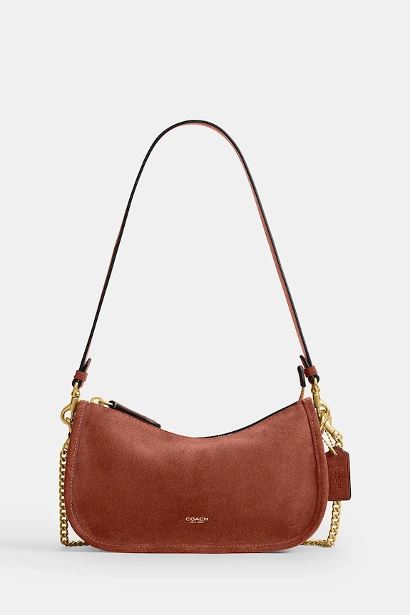 Coach torba za žene kožna Suede Waverly smeđa CDD78