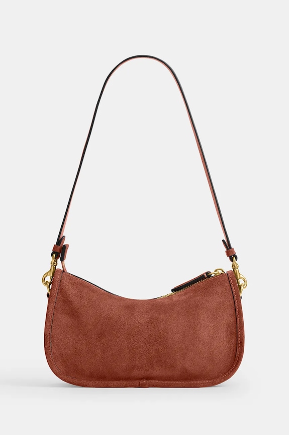 Dodaci Coach torba za žene kožna Suede Waverly CDD78 smeđa