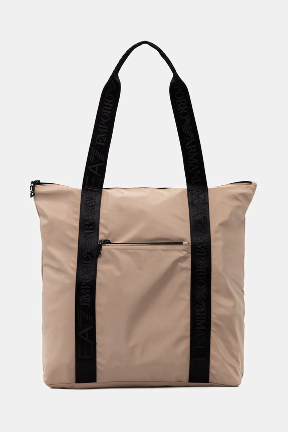EA7 Emporio Armani torebka shopper damska beżowy AF22280.7W001476