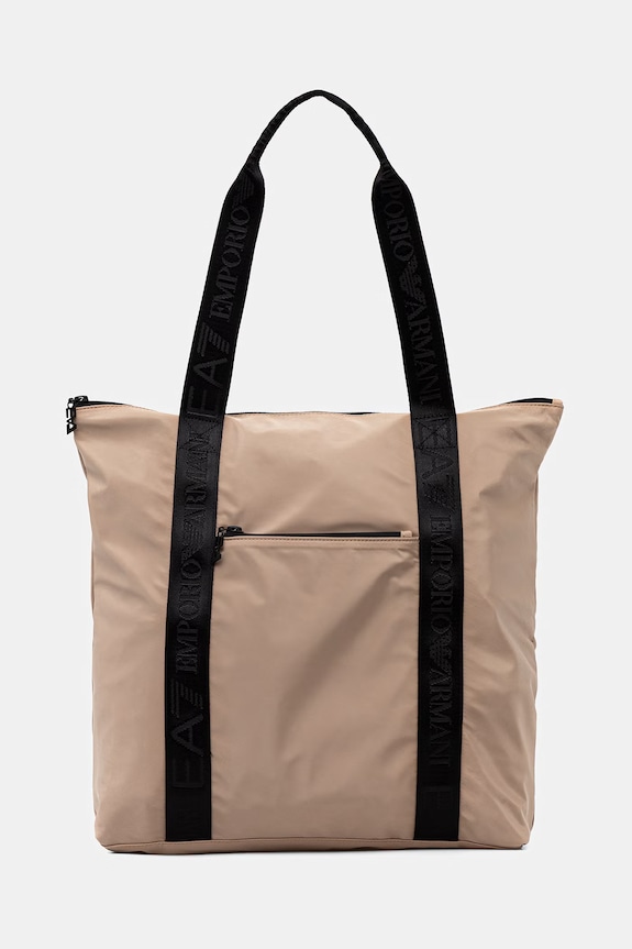 EA7 Emporio Armani torebka shopper damska beżowy AF22280.7W001476