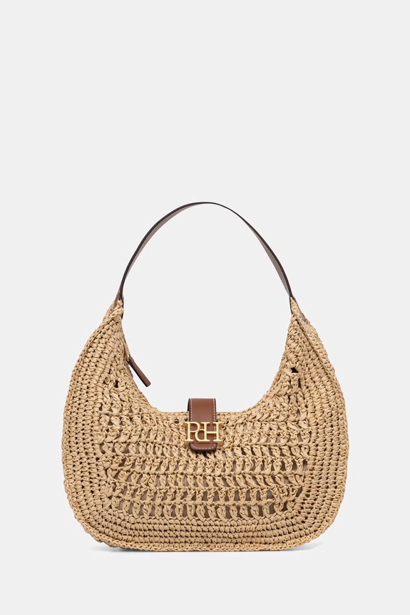 Pedro del Hierro torebka shopper damska pleciona beżowy 1113596