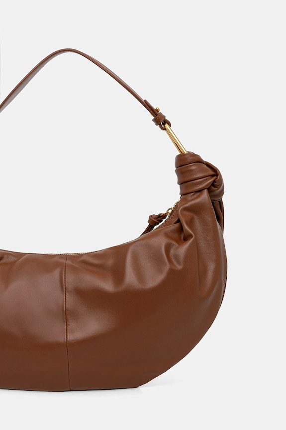 Αξεσουάρ Δερμάτινη τσάντα Coccinelle FUROSHIKI E1.U1A.13.02.01 καφέ