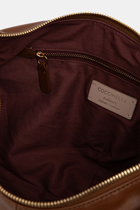 Δερμάτινη τσάντα Coccinelle FUROSHIKI E1.U1A.13.02.01 καφέ