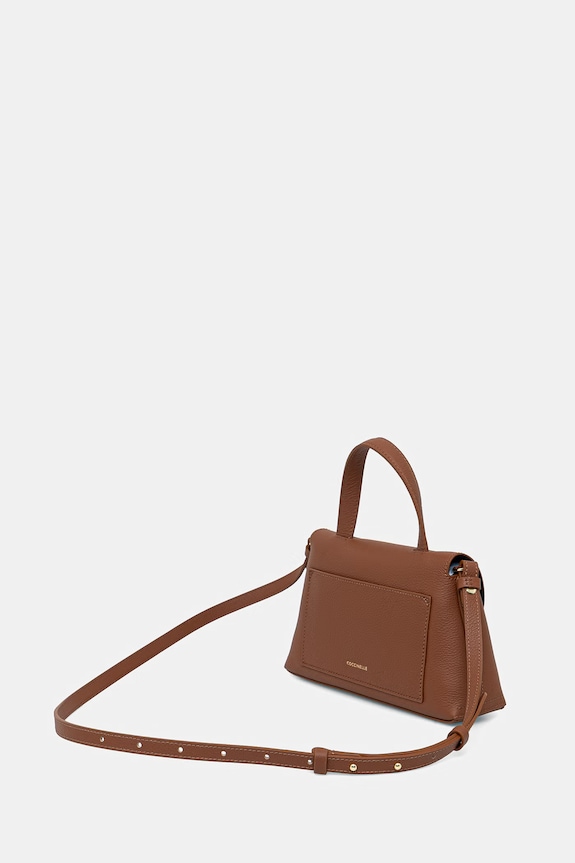 Accesorii Coccinelle geantă de piele NIKLA E1.TOA.18.02.01 maro