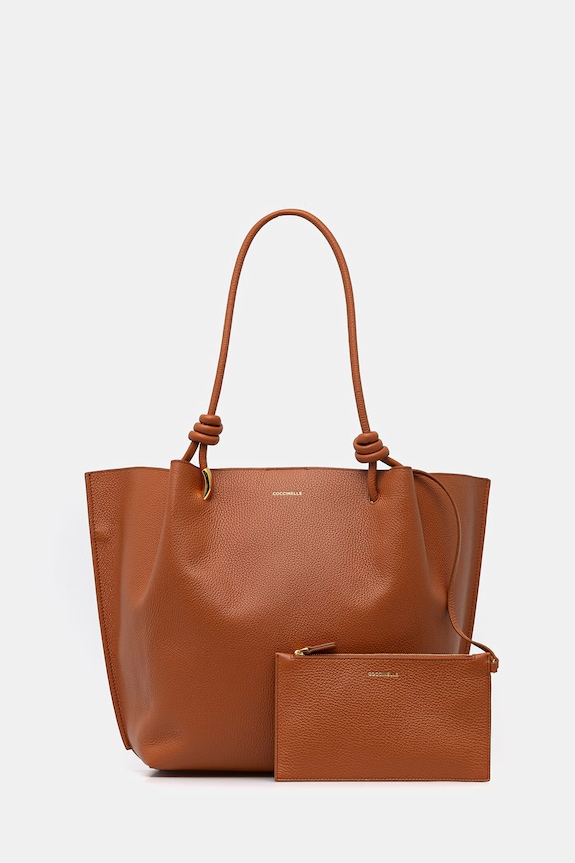 Coccinelle kabelka typu shopper dámska kožená FINN oranžová E1.U07.11.01.01