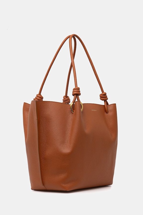 Coccinelle kabelka typu shopper dámska kožená FINN E1.U07.11.01.01 oranžová SS26