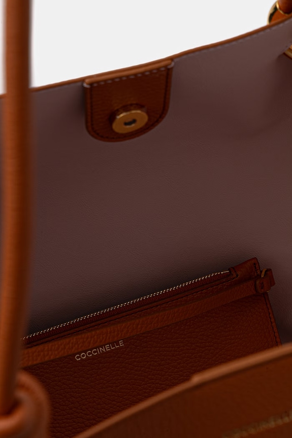 Coccinelle kabelka typu shopper dámska kožená FINN E1.U07.11.01.01 oranžová