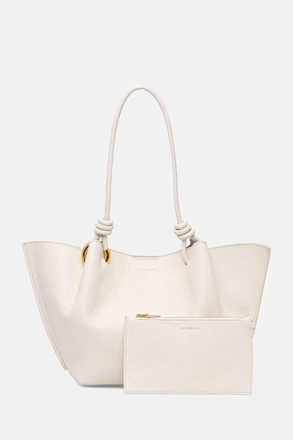 Coccinelle shopper torba za žene kožna FINN bež E1.U07.11.02.01