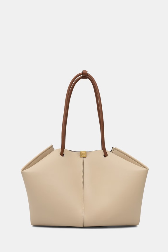 Coccinelle shopper torba ženska kožna Kamy bež E1.U2L.11.02.01