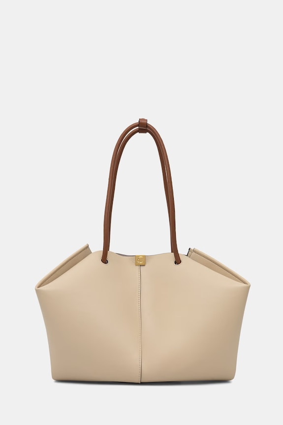 Coccinelle shopper torba ženska kožna Kamy bež E1.U2L.11.02.01