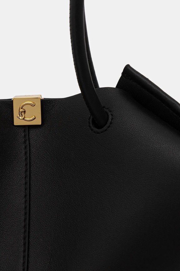 Coccinelle poșetă de piele KAMY E1.U2L.11.03.01 negru