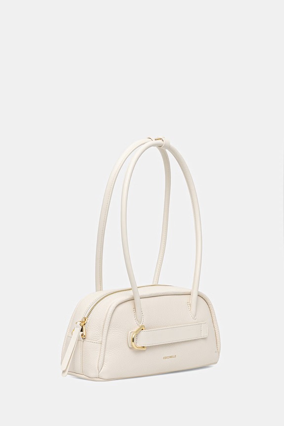 Δερμάτινη τσάντα Coccinelle PAKI E1.U4A.12.02.01 μπεζ SS26
