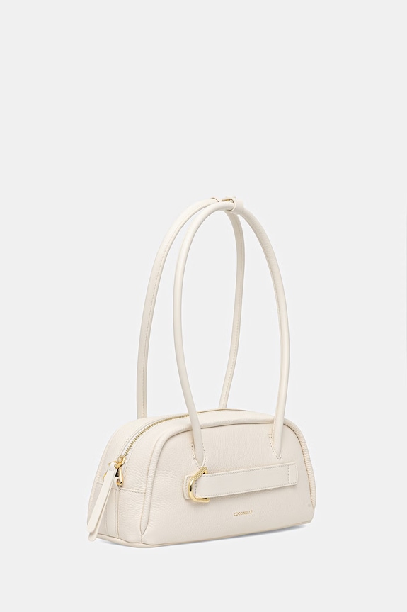Δερμάτινη τσάντα Coccinelle PAKI E1.U4A.12.02.01 μπεζ SS26