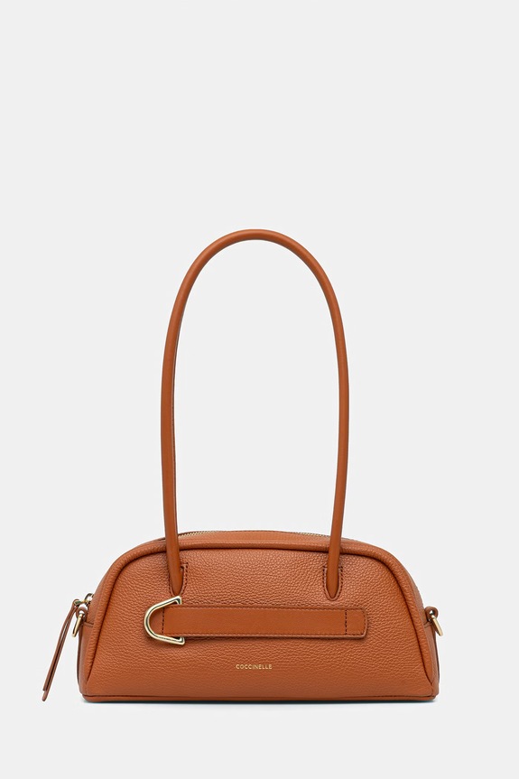Δερμάτινη τσάντα Coccinelle PAKI πορτοκαλί E1.U4A.12.02.01