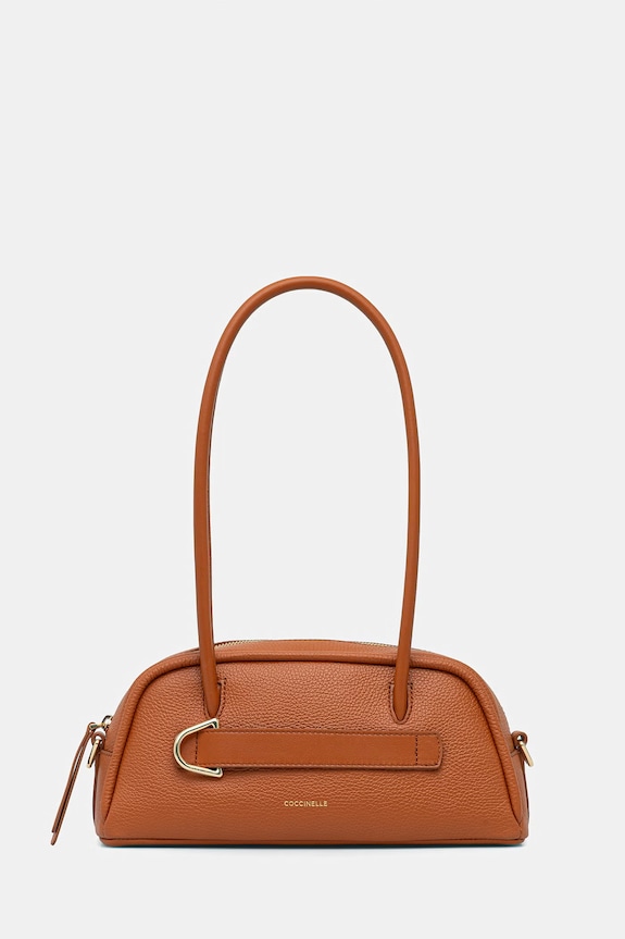 Δερμάτινη τσάντα Coccinelle PAKI πορτοκαλί E1.U4A.12.02.01
