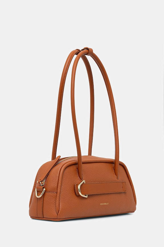 Δερμάτινη τσάντα Coccinelle PAKI E1.U4A.12.02.01 πορτοκαλί SS26