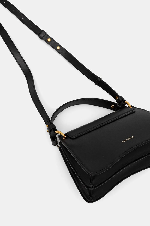 Accesorii Coccinelle poșetă de piele C-ME CALF&MARB E1.U4G.18.02.01 negru