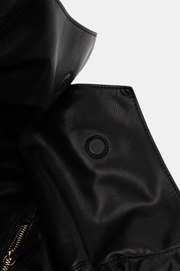 Coccinelle geantă de piele SMASH E1.U5F.11.02.01 negru