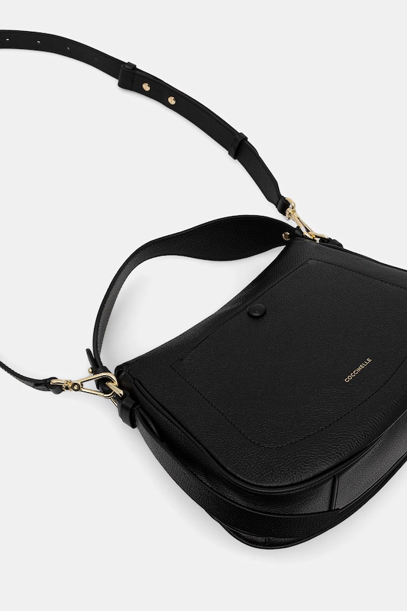 Accesorii Coccinelle poșetă de piele MAVERY E1.U7F.18.01.01 negru