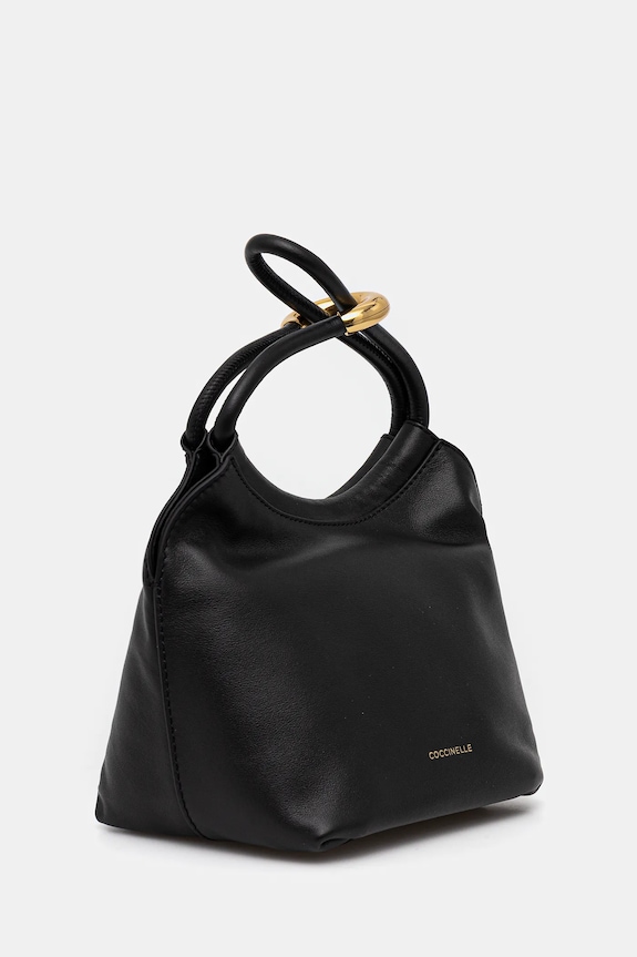 Coccinelle poșetă de piele FINN POUCH E1.UAA.58.01.01 negru SS26