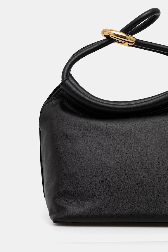Accesorii Coccinelle poșetă de piele FINN POUCH E1.UAA.58.01.01 negru