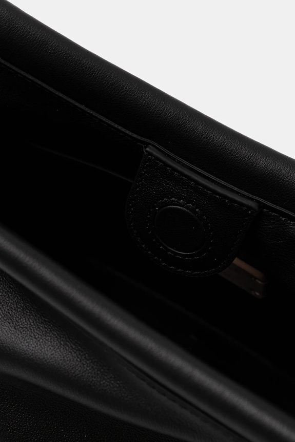 Coccinelle poșetă de piele FINN POUCH E1.UAA.58.01.01 negru