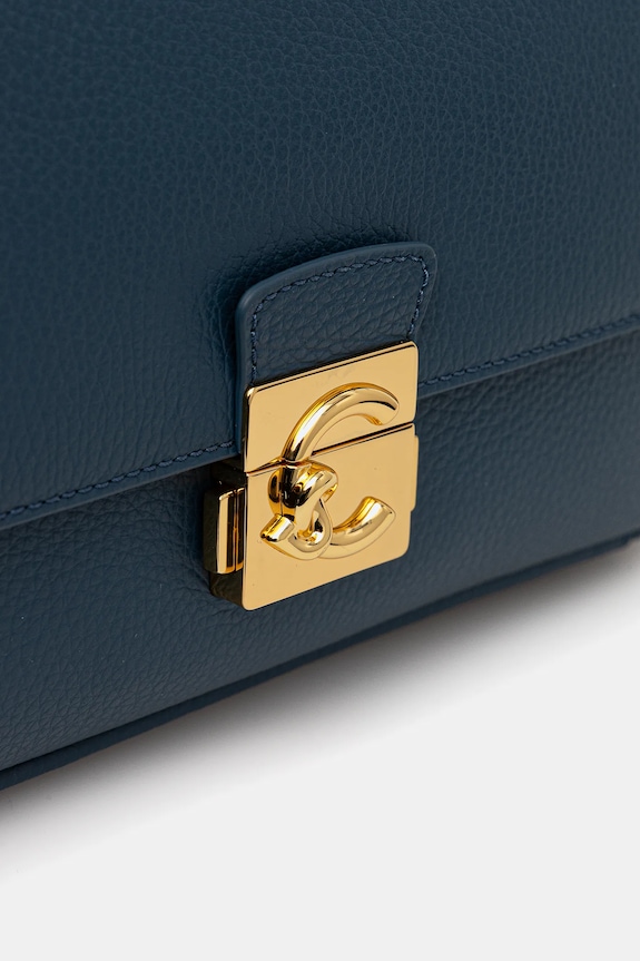 Coccinelle poșetă de piele C-ME LOCK albastru E1.U4K.12.01.01