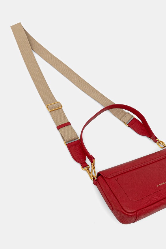 Accesorii Coccinelle poșetă de piele C-ME LOCK E1.U4K.12.02.01 rosu