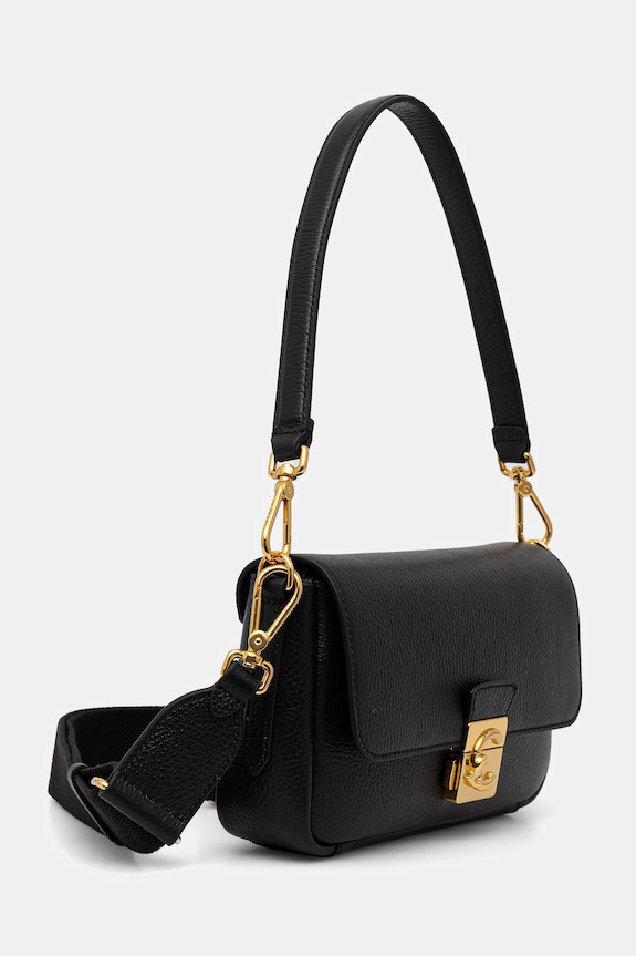 Semišová kabelka Coccinelle BOHEME SUEDE BIMATERIAL E1.U4K.12.02.01 černá SS26