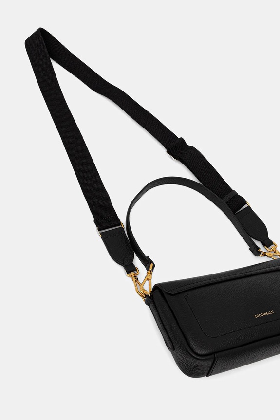 Doplňky Semišová kabelka Coccinelle BOHEME SUEDE BIMATERIAL E1.U4K.12.02.01 černá