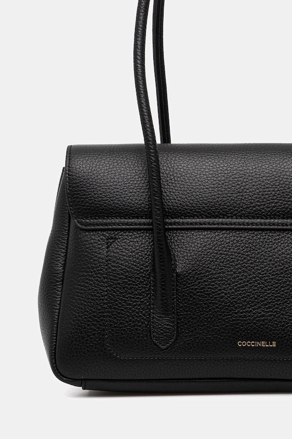 Coccinelle geantă de piele C-ME LOCK negru E1.U4K.12.03.01