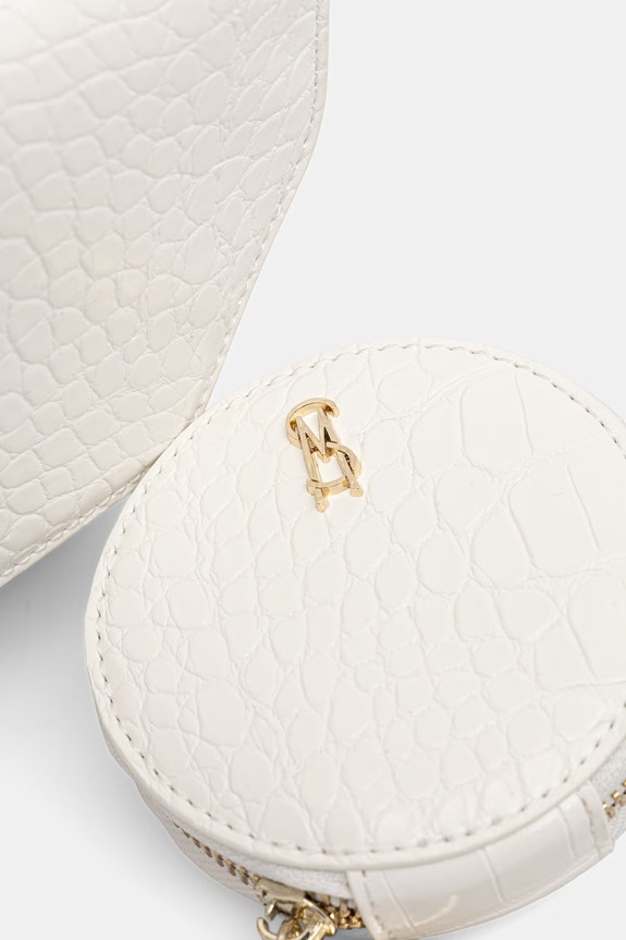 Steve Madden listová kabelka dámska z imitácie kože Blite béžová SM13002432