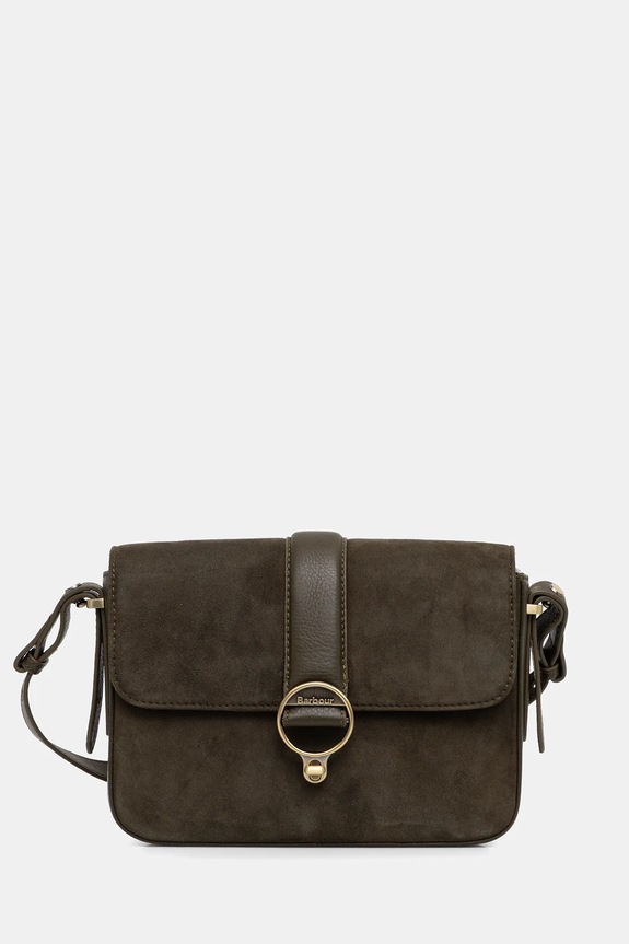 Τσάντα σουέτ Barbour Rosa δέρμα σαμουά πράσινο LBA0508