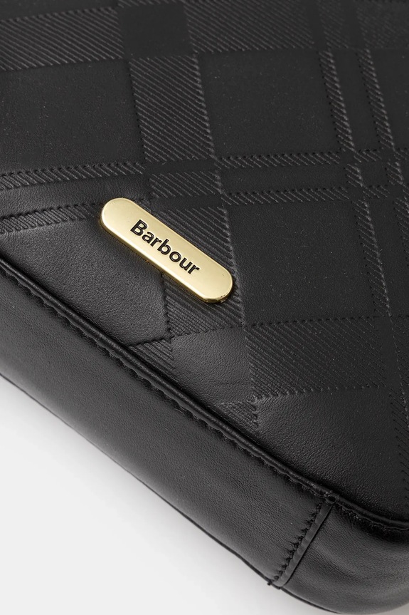 Δερμάτινη τσάντα Barbour Daphne μαύρο LBA0510