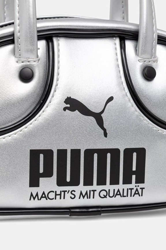 Puma geantă 1976 Metallic Micro Grip argintiu 092485