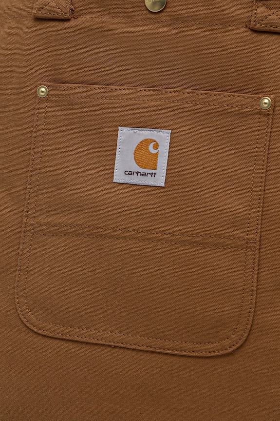 Bavlněná kabelka Carhartt WIP Bay Tote hnědá I036333.HZ01