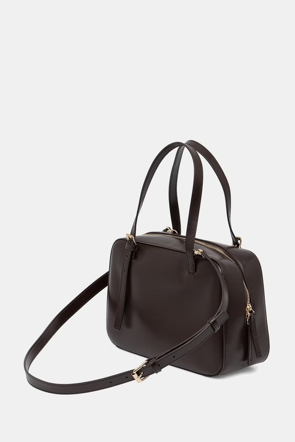 Αξεσουάρ A.P.C. χιαστί Γυναικεία δερμάτινη SAC VIRGINIE BOX PXBMW.F67017 καφέ