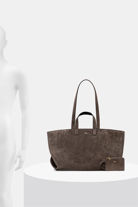 A.P.C. torebka zamszowa LE DRUMMER PXCAL.F67057