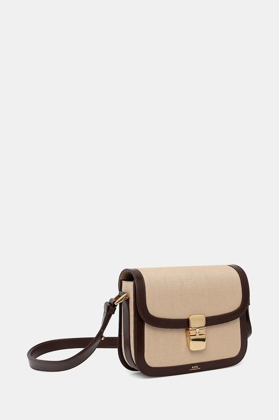 A.P.C. crossbody kabelka dámska SAC GRACE SMALL LIAFB.F61413 béžová SS26