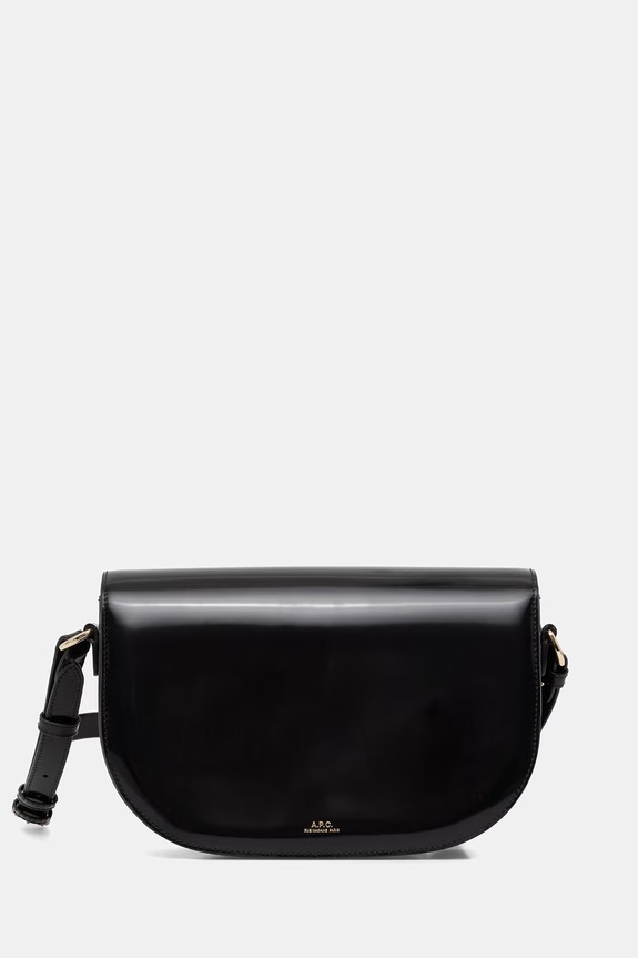 A.P.C. női bőr Baguette táska LE B-SIDE fekete PXCBT.F67020