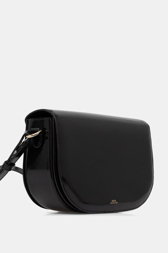 A.P.C. női bőr Baguette táska LE B-SIDE PXCBT.F67020 fekete SS26