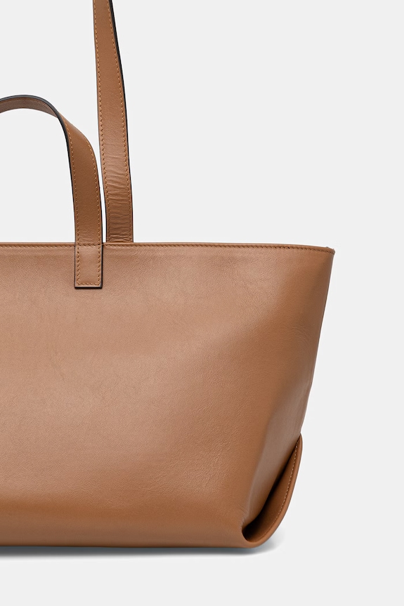 Akcesoria A.P.C. LE DRUMMER torebka shopper damska skórzana PXCCY.F67057 brązowy