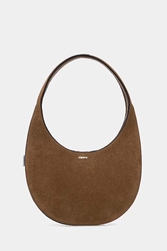 Coperni kopertówka zamszowa Soft Swipe skóra zamszowa brązowy COPBA108F6049