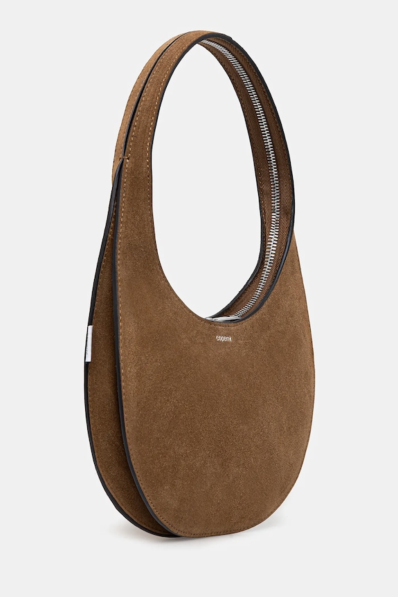 Coperni kopertówka zamszowa Soft Swipe COPBA108F6049 brązowy SS26